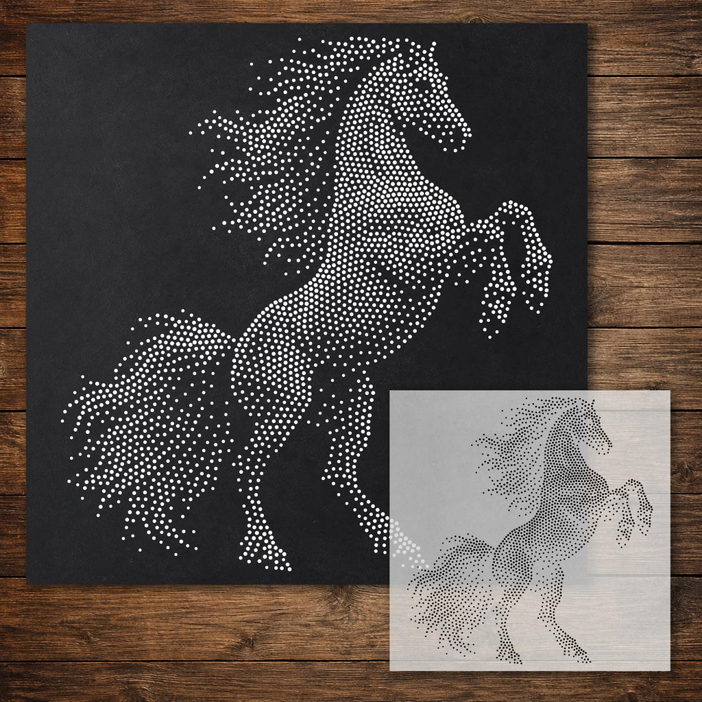 Rearing Horse reusable Mylar stencil