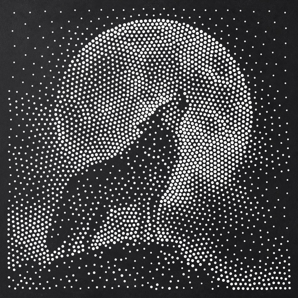 Wolf Howling at Moon reusable Mylar stencil