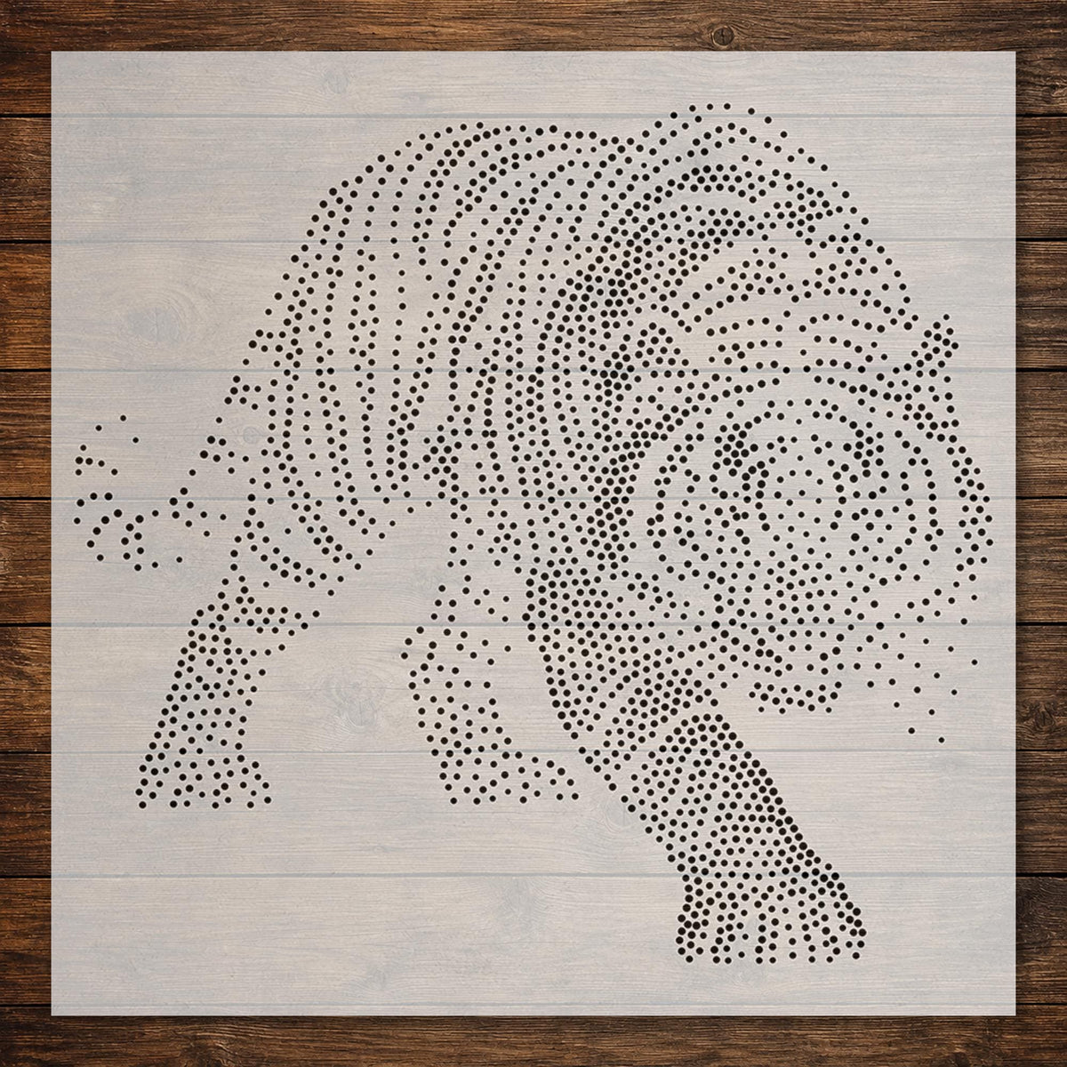 Tiger Prowling reusable Mylar stencil