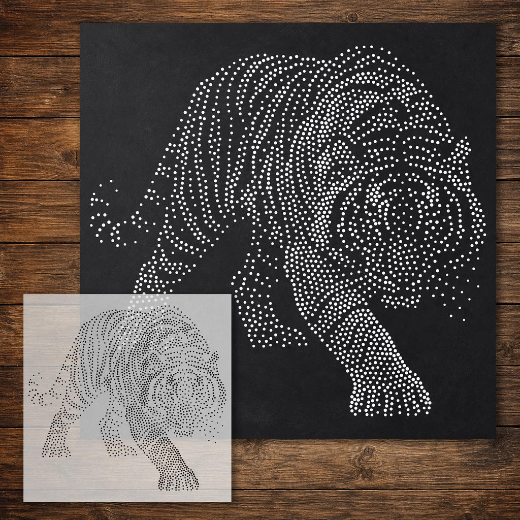 Tiger Prowling reusable Mylar stencil