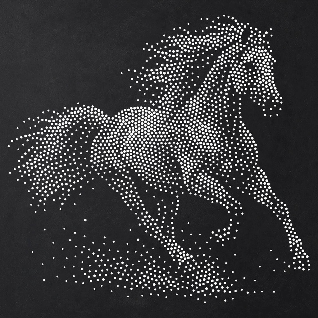 Horse Galloping reusable Mylar stencil