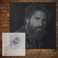 Men’s Portrait Collection reusable Mylar stencil