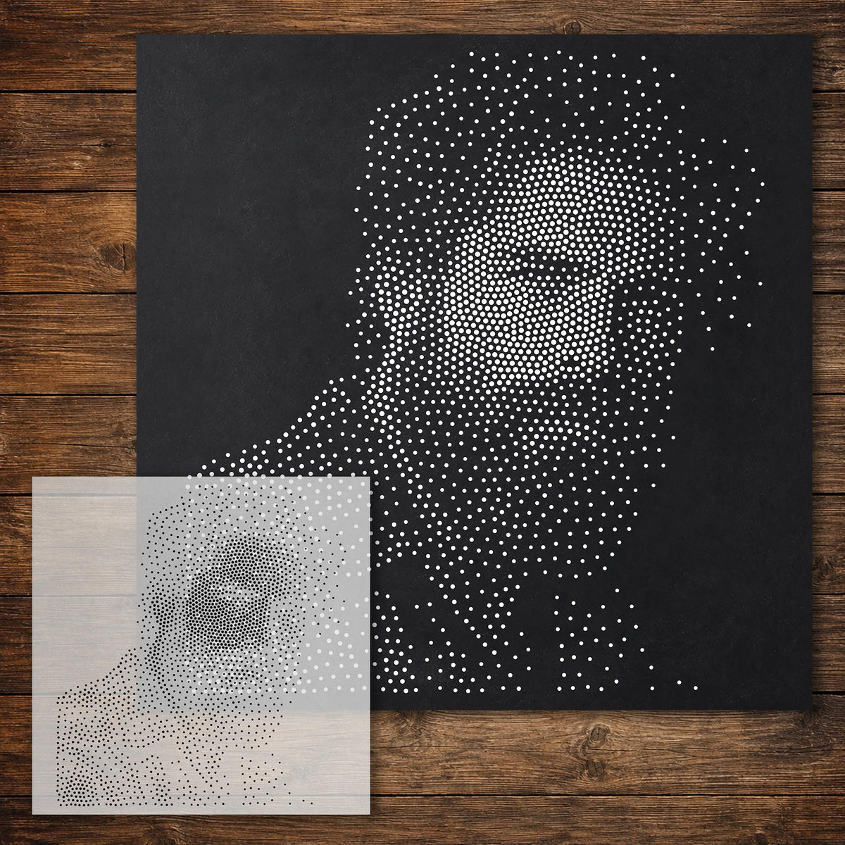 Men’s Portrait Collection reusable Mylar stencil