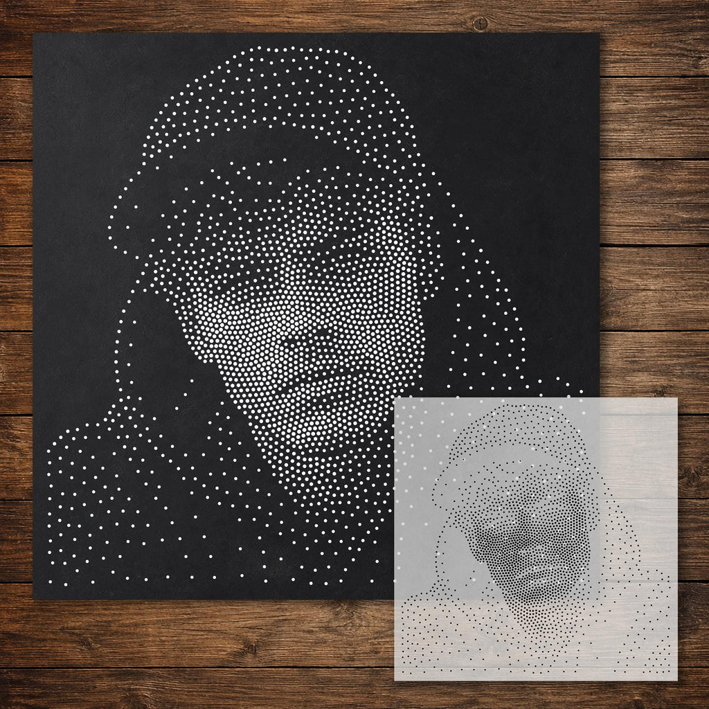 Men’s Portrait Collection reusable Mylar stencil