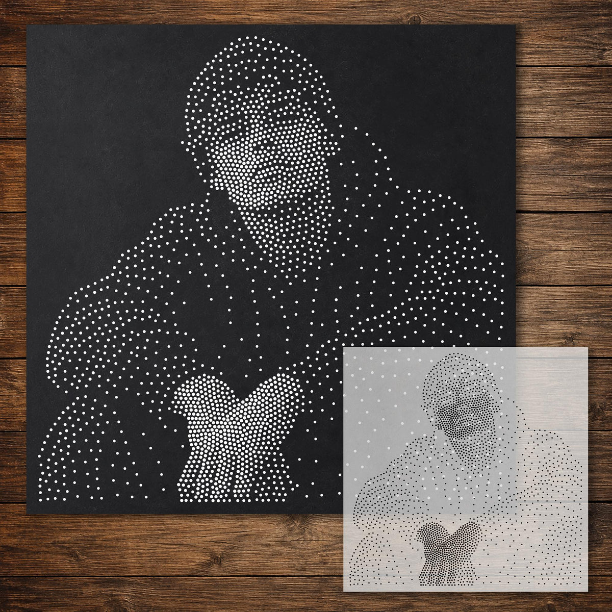 Men’s Portrait Collection reusable Mylar stencil