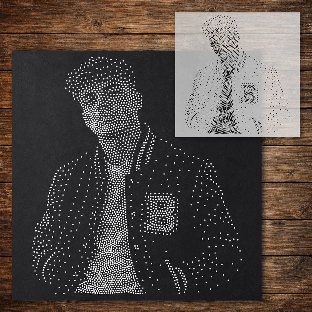 Men’s Portrait Collection reusable Mylar stencil