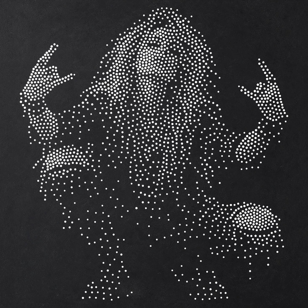 Rock Girl reusable Mylar stencil