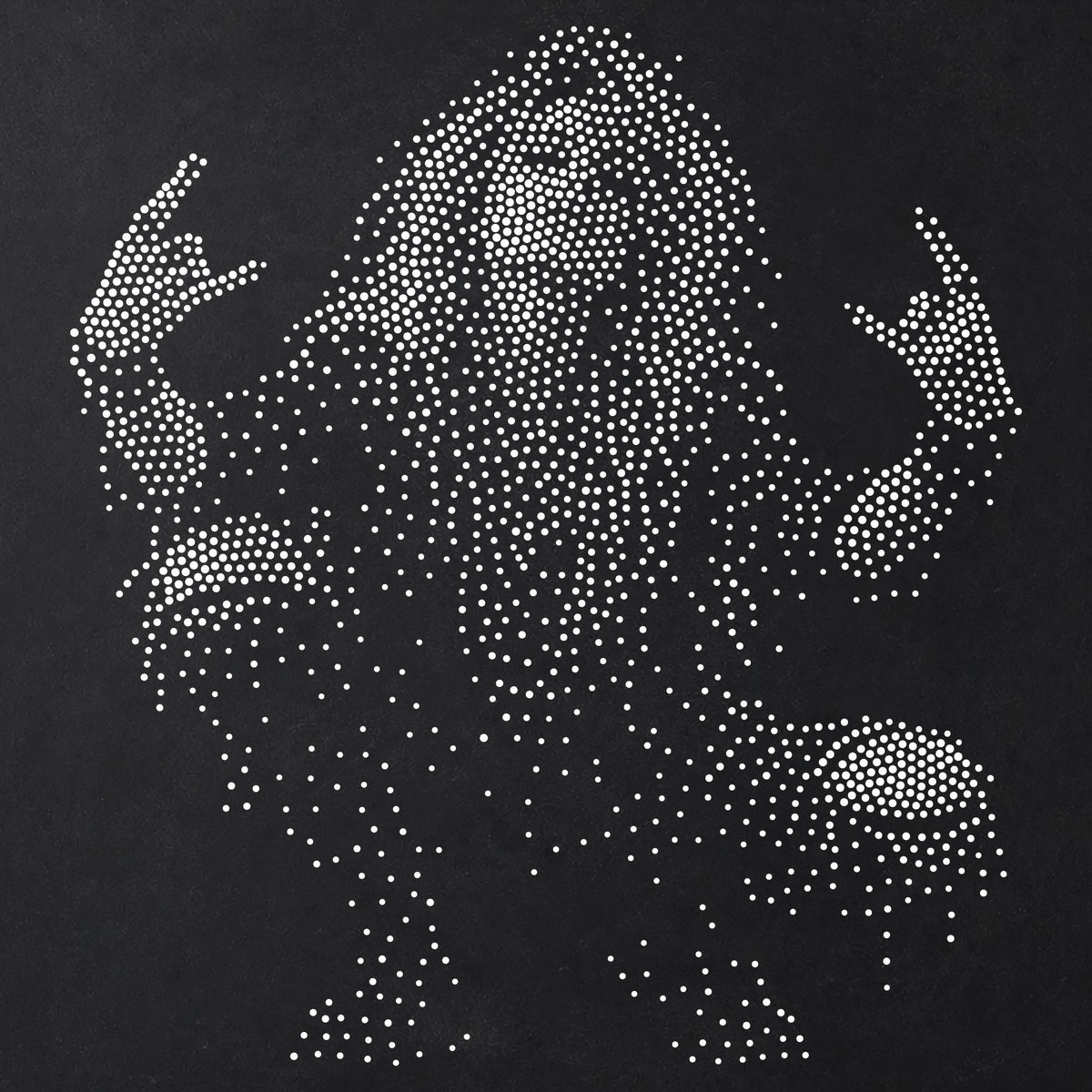 Rock Girl reusable Mylar stencil