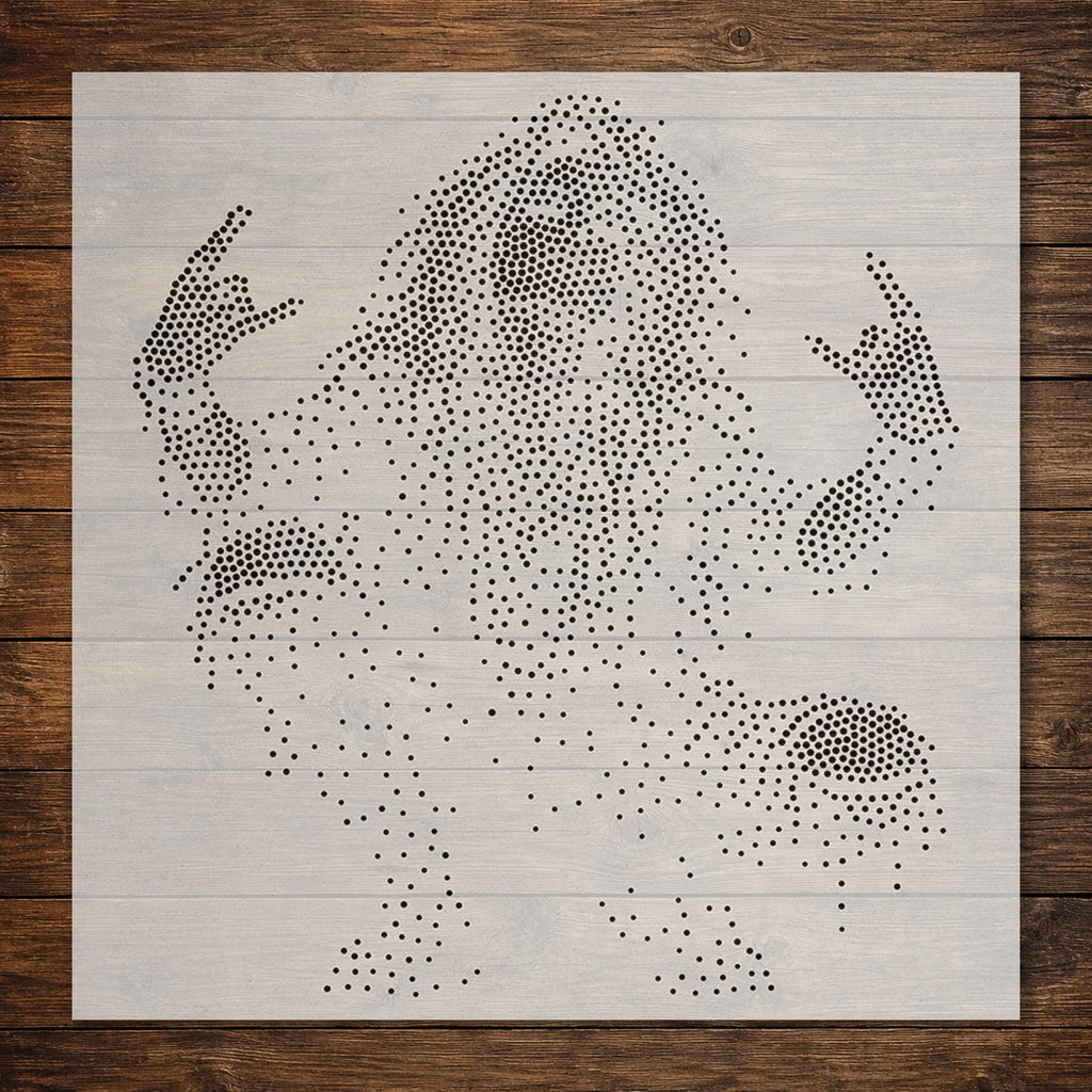 Rock Girl reusable Mylar stencil