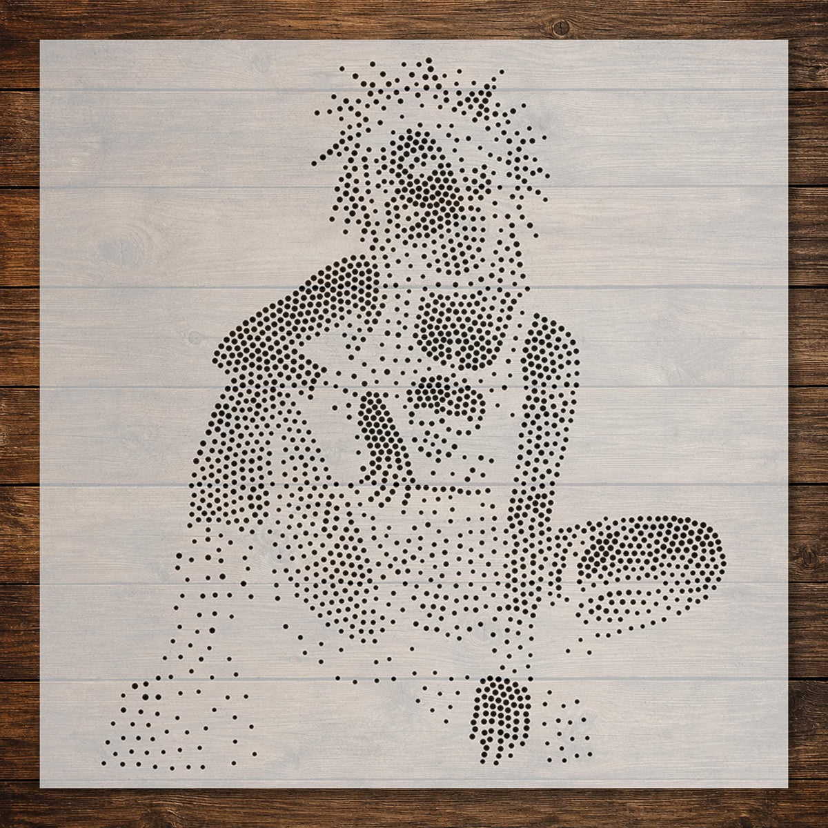 Punk Girl reusable Mylar stencil