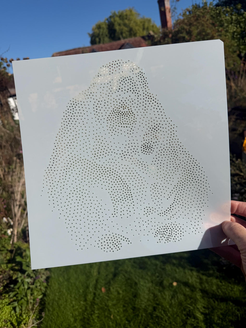 Orangutan with Baby reusable Mylar stencil