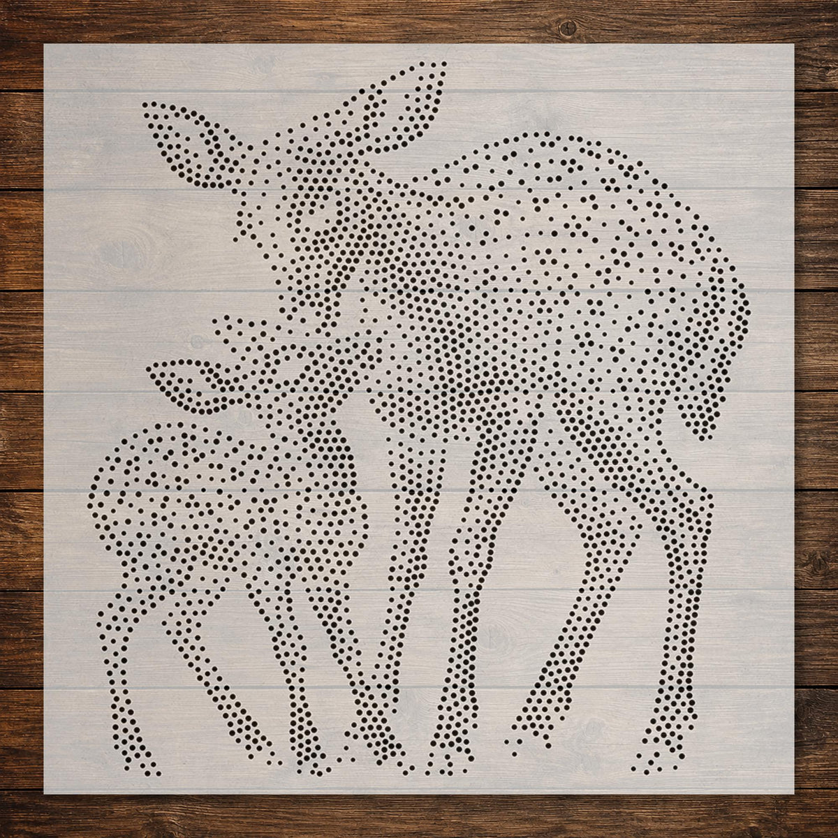 Deer with Fawn reusable Mylar stencil