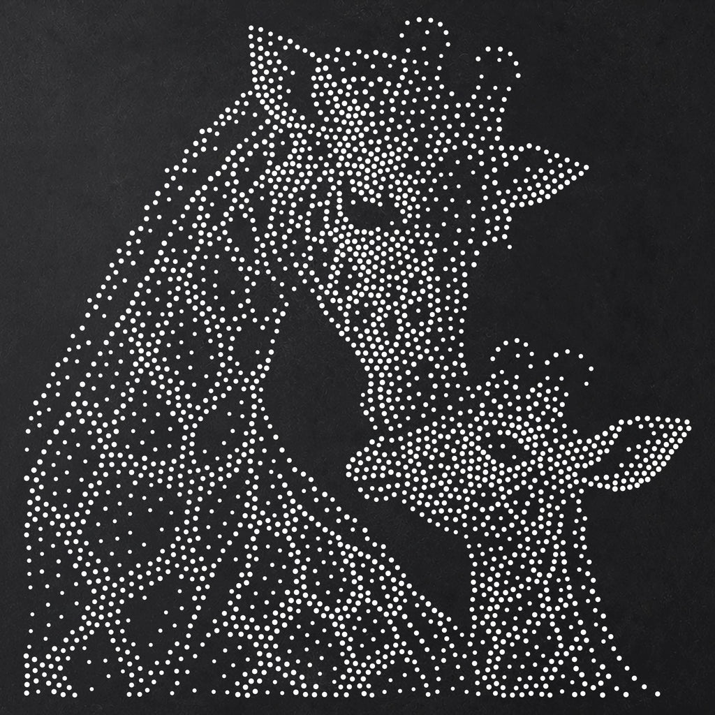 Giraffe with Calf reusable Mylar stencil