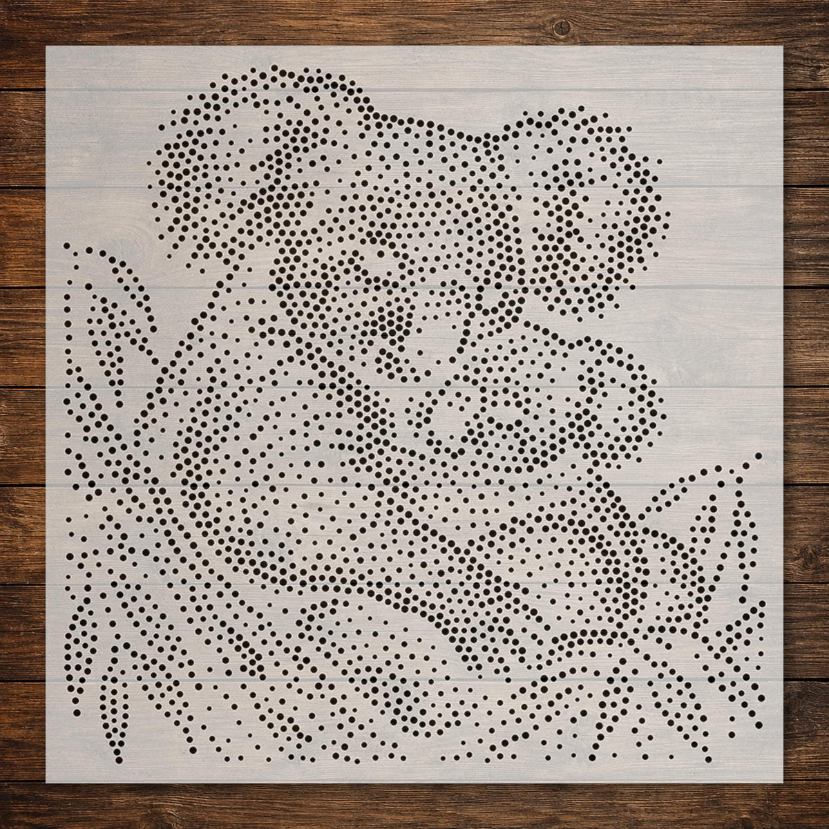 Koala with Joey reusable Mylar stencil