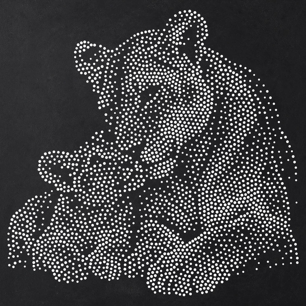 Lioness with Cub reusable Mylar stencil