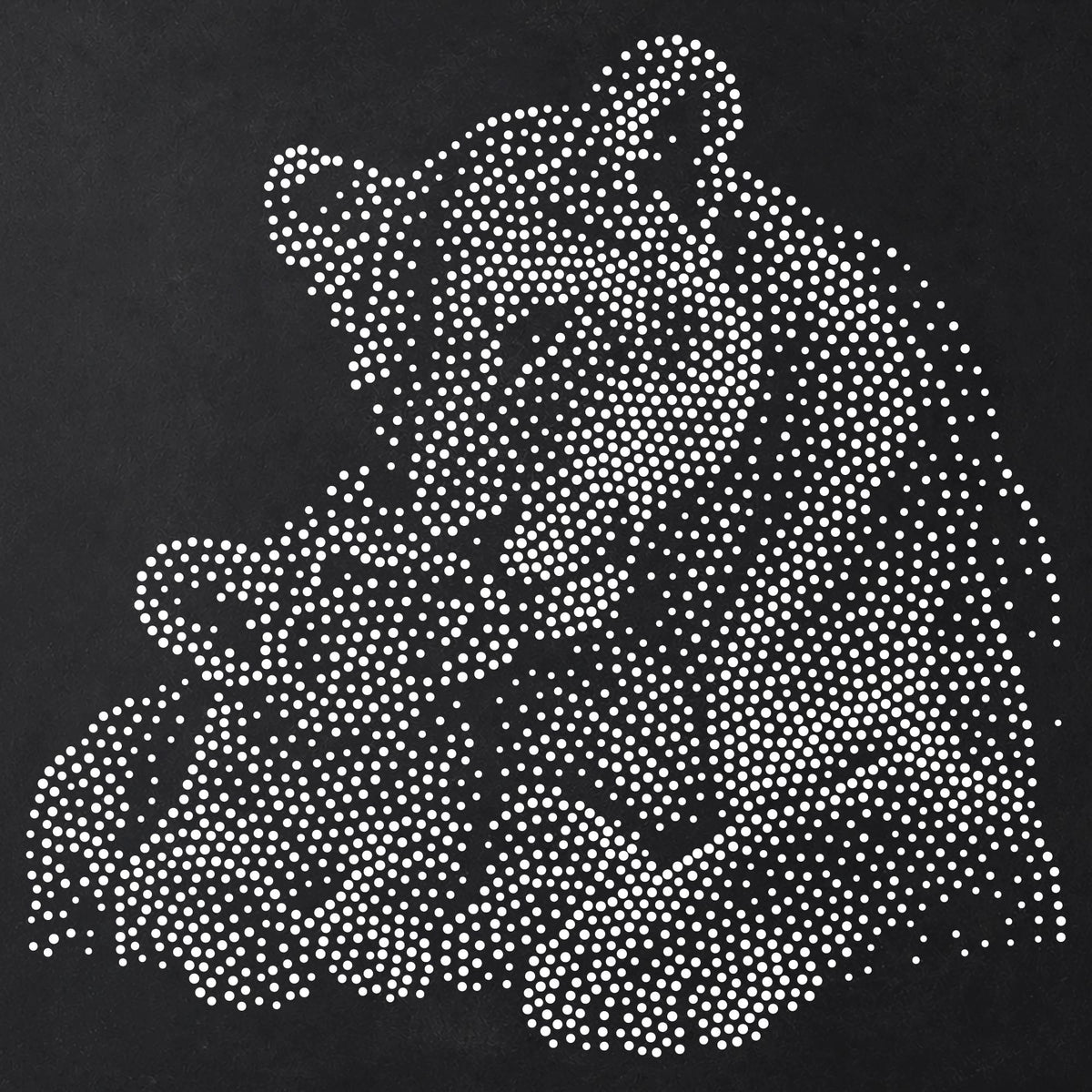 Lioness with Cub reusable Mylar stencil